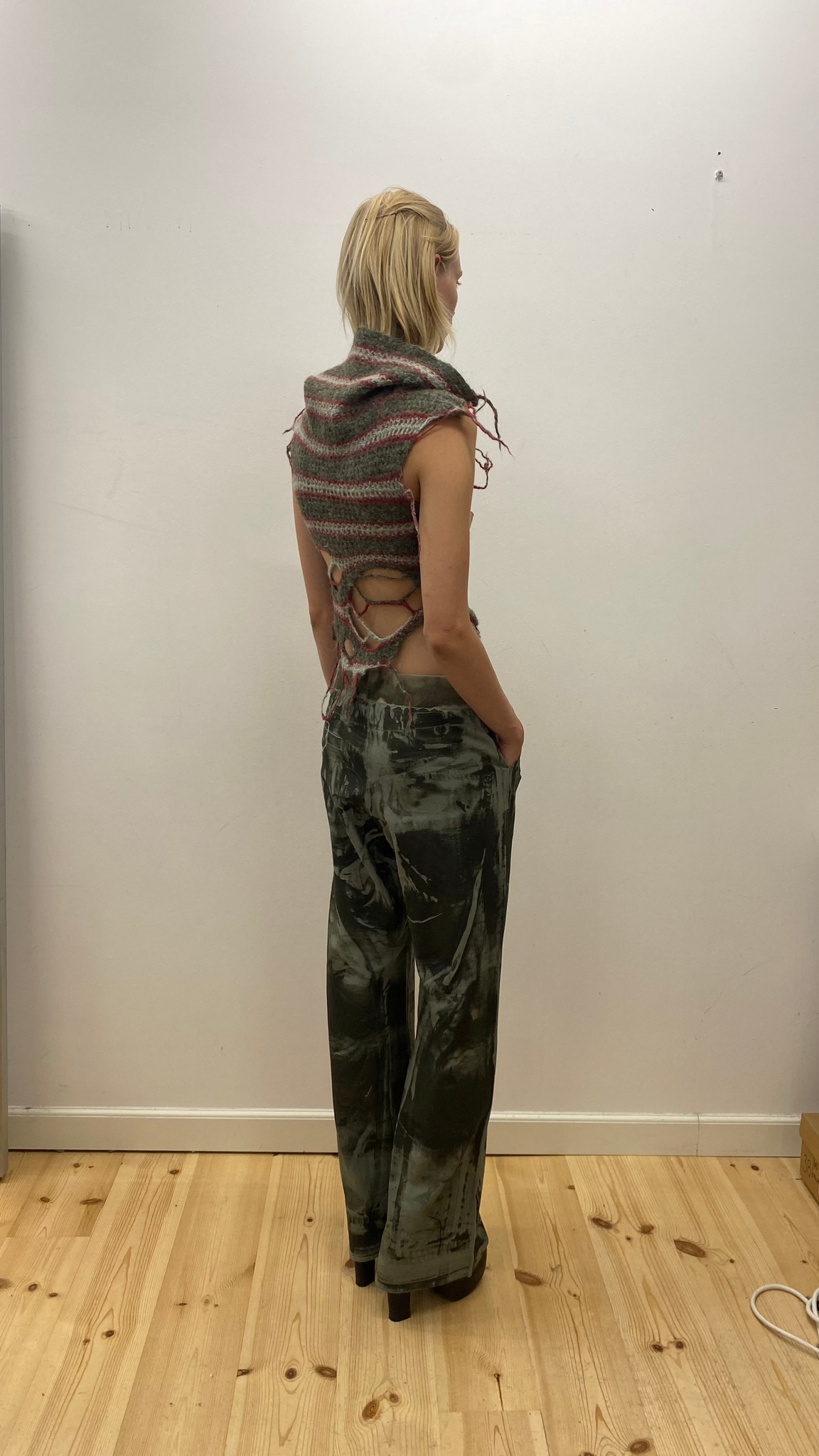 'Disruption' Linen Pants