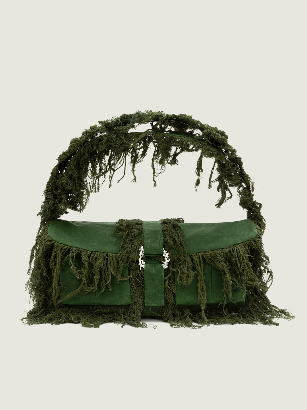 ‘Essence’ Oilskin Bag Forest Green